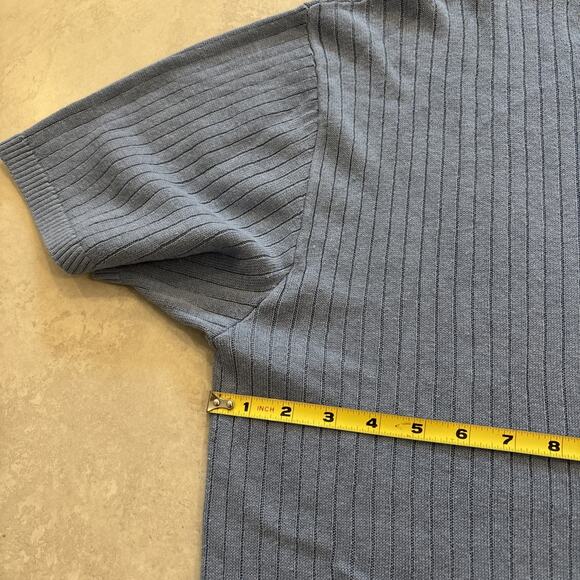 Essential Antwerp Mills Knit Pocket Tee Blue Women’s Sz XL Linen Blend NWT - Picture 6 of 11